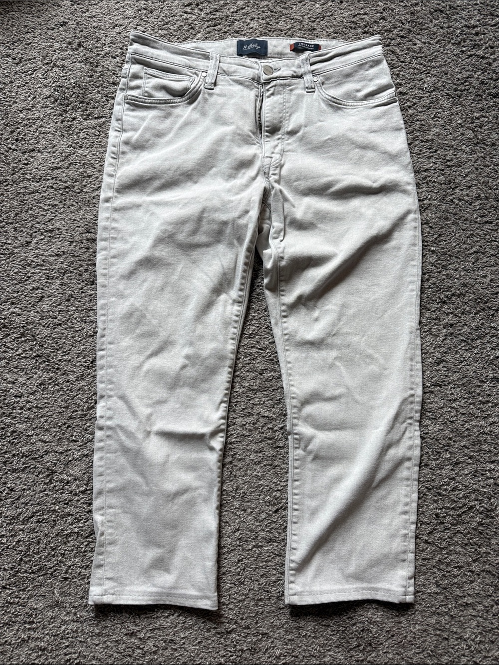 Men’s Light Gray Cropped Jeans